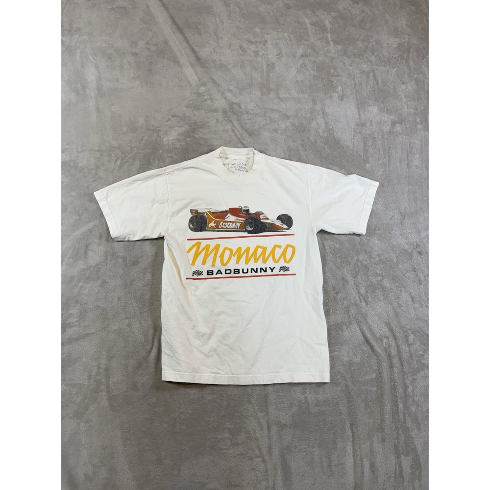 Bad Bunny Official Tour Merch "Nadie Sabe" Monaco Race Car Shirt Size Small